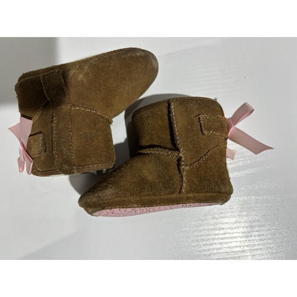 UGG Jesse Bow Baby Ankle Bootie 10084521 Size 2/3 Chestnut - Picture 7 of 8
